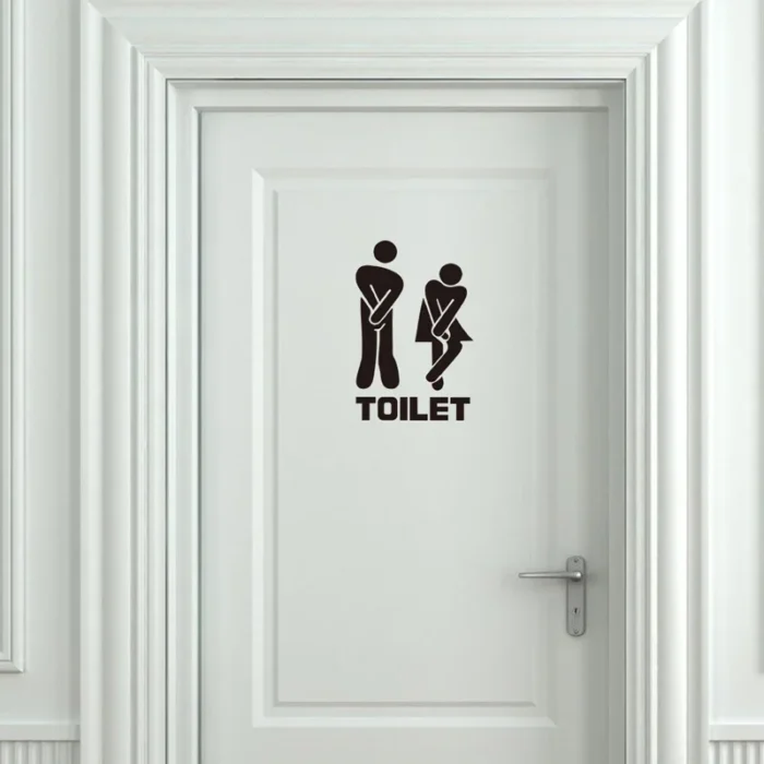 Toiletten Wandsticker