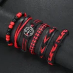 6-teiliges Lederarmband-Set