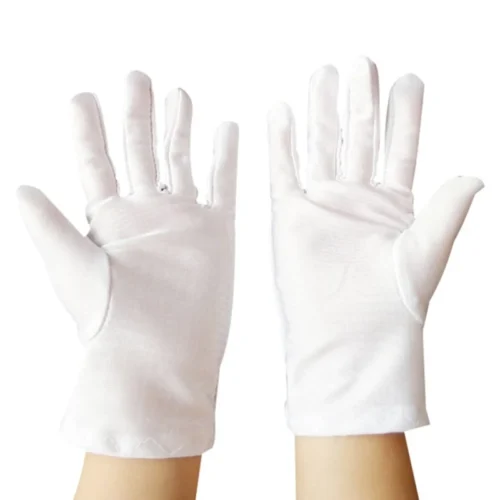 Weiße Kinder-Handschuhe