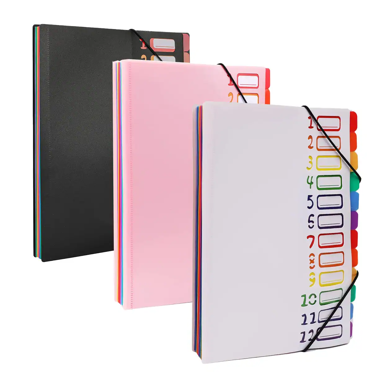 Sd66b9ff2de3f4b1cba685aec6564683c0.webp 12 Pocket Expanding Project Sorter Heavy Duty Monthly Plastic Expandable Folder Organizer, A4 Letter Size, Multicolor – Bild 1