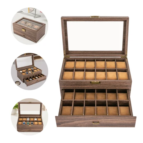Luxus Uhrenbox aus Bambusholz
