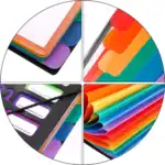 12 Pocket Expanding Project Sorter Heavy Duty Monthly Plastic Expandable Folder Organizer, A4 Letter Size, Multicolor – Bild 3