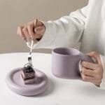 Handcrafted Bauhaus Ceramic Chubby Mugs