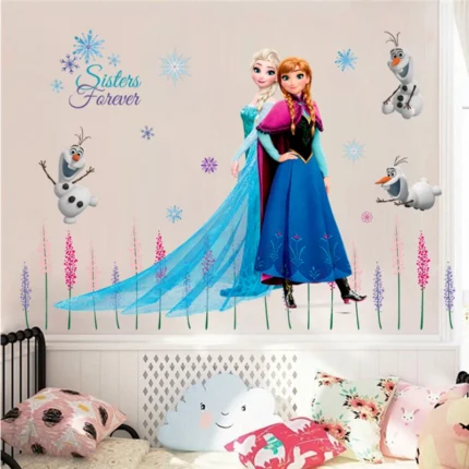 Magische Frozen Wandsticker – Elsa, Anna & Olaf für Kids