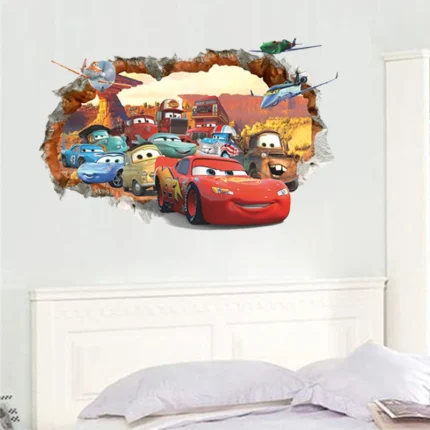 Lightning McQueen Wandsticker – 3D Cars Deko