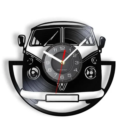 Einzigartige Minibus Vinyl Wanduhr