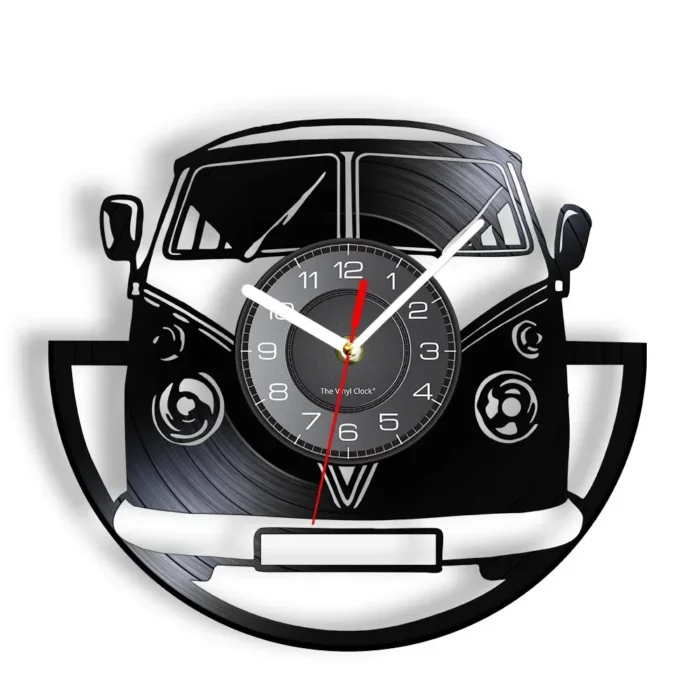 Einzigartige Minibus Vinyl Wanduhr