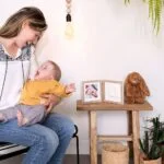 Baby Hand und Footprint Set mit Bilderrahmen – süßes Andenken zur Geburt & Babyparty – Bild 3