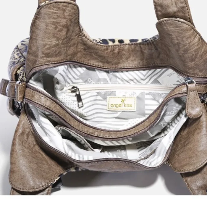 Women Handbags Leopard Bag Top-handle Handbag Fashion Satchel Dumpling Pack Shoulder Bag Tote Bag Hobos Large Purse – Bild 30