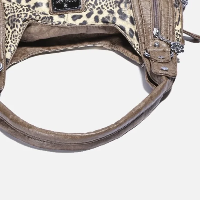 Women Handbags Leopard Bag Top-handle Handbag Fashion Satchel Dumpling Pack Shoulder Bag Tote Bag Hobos Large Purse – Bild 33
