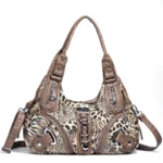 Women Handbags Leopard Bag Top-handle Handbag Fashion Satchel Dumpling Pack Shoulder Bag Tote Bag Hobos Large Purse – Bild 24