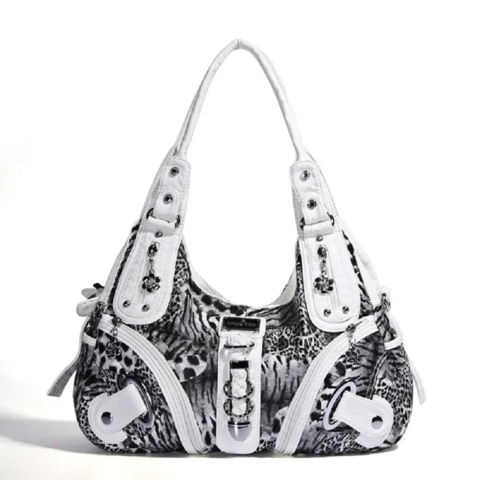 Women Handbags Leopard Bag Top-handle Handbag Fashion Satchel Dumpling Pack Shoulder Bag Tote Bag Hobos Large Purse – Bild 17
