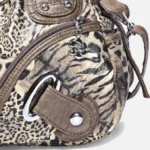 Women Handbags Leopard Bag Top-handle Handbag Fashion Satchel Dumpling Pack Shoulder Bag Tote Bag Hobos Large Purse – Bild 32