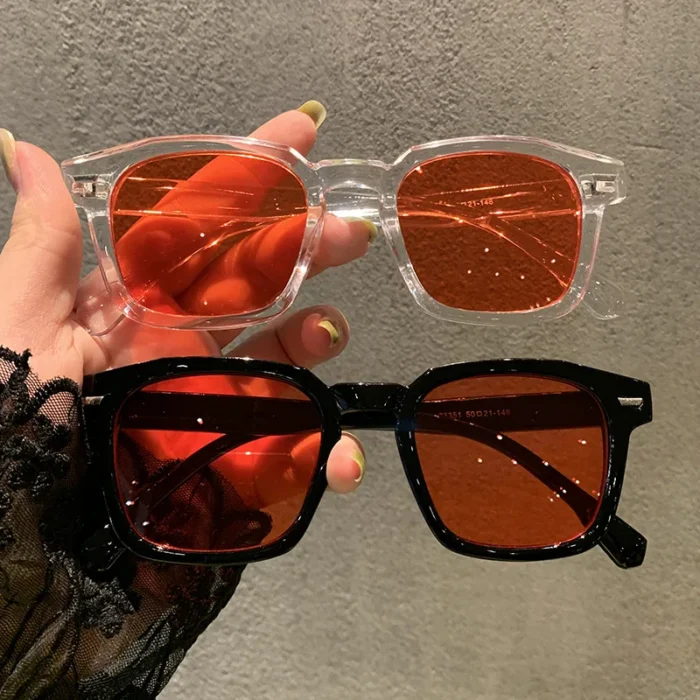 2024 RMM brand high-quality new polygon meter nail square sunglasses Fashion men hip hop glasses retro sunglasses women - Image 2