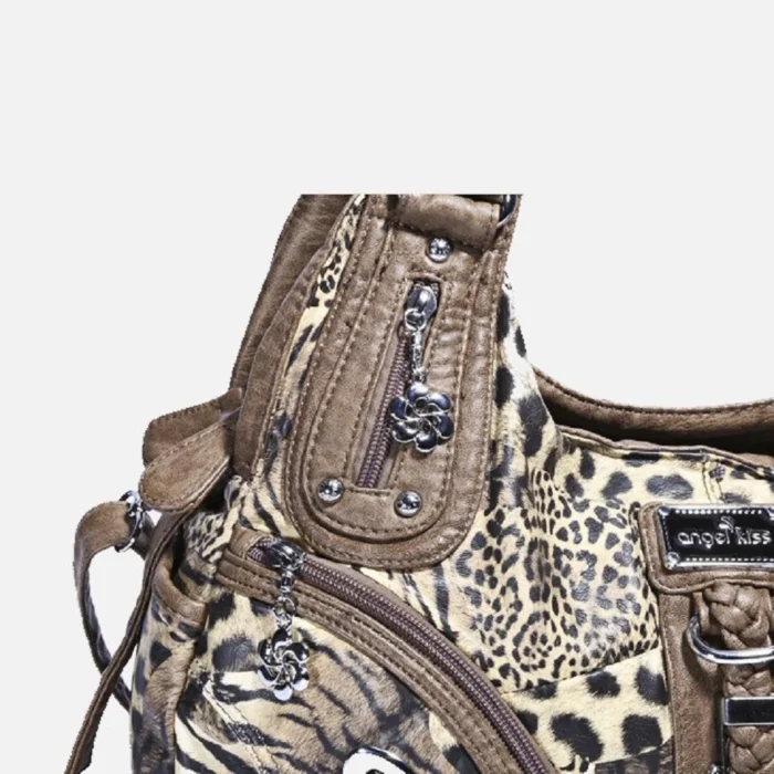 Women Handbags Leopard Bag Top-handle Handbag Fashion Satchel Dumpling Pack Shoulder Bag Tote Bag Hobos Large Purse – Bild 31