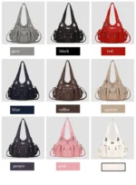Angelkiss Bag Women Fashion Handbags Women Shoulder Bags PU Leather Handbag Female Satchel Big Shoulder Purse Bag bolsa feminina – Bild 32