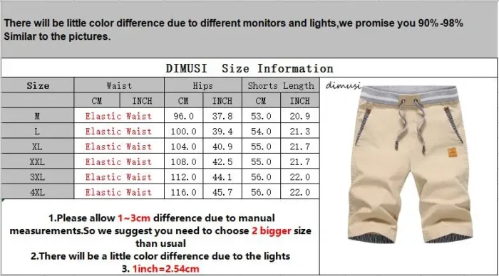 DIMUSI Summer Cargo Shorts Mens Casual Elastic Waist Sports Beach Shorts Male Fashion Breathable Shorts homme Clothing 4XL,YA869 - Image 12