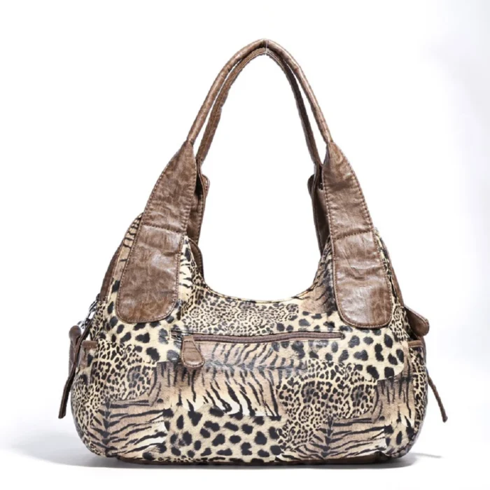 Women Handbags Leopard Bag Top-handle Handbag Fashion Satchel Dumpling Pack Shoulder Bag Tote Bag Hobos Large Purse – Bild 27