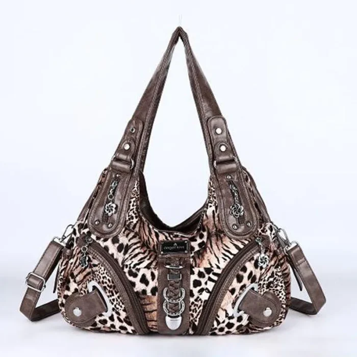 Women Handbags Leopard Bag Top-handle Handbag Fashion Satchel Dumpling Pack Shoulder Bag Tote Bag Hobos Large Purse – Bild 23