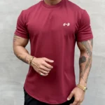 Summer Cotton t Shirt Men Short Sleeve t-Shirt Fitness Gym t-Shirts Training Sport Tee Shirts Fashion Casual Tops Man Clothing - Image 7
