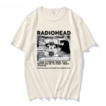 Radiohead T Shirt Men Vintage Classic Tees North America Tour Rock Boy Camisetas Hombre Hip Hop Unisex 100%Cotton Oversized Tops - Image 8