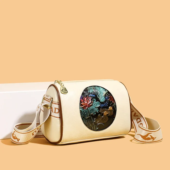 Fashion Women's Crossbody Bags Luxury Handbag Vintage Embossed Boston Bag Designer Pillow Purse Bucket Trend Female Shoulder Bag – Bild 24