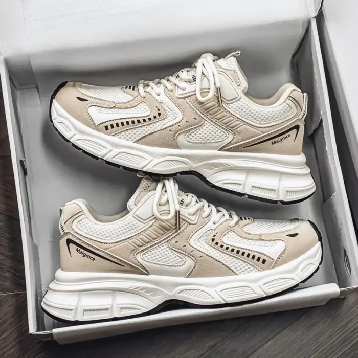 Comfortable Men's Casual Running Shoes Summer New Style Dad Shoes Breathable Hollow out Design Sporty Trendy All Season Shoes - Image 3