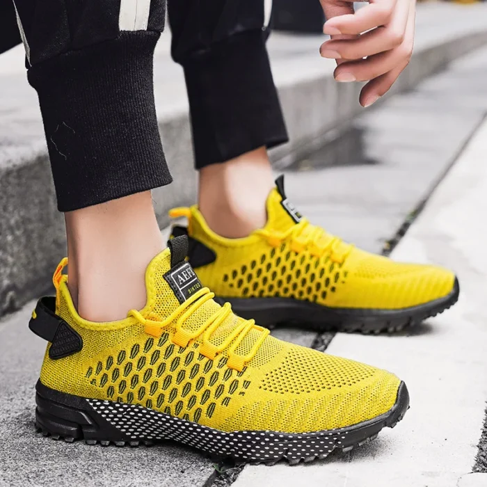 YRZL Men's Running Shoes 2024 Mens Sneakers Shoes Mesh Breathable Outdoor Tennis Walking Gym Shoes for Men Plus Size 40-47 – Bild 4