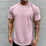 Summer Cotton t Shirt Men Short Sleeve t-Shirt Fitness Gym t-Shirts Training Sport Tee Shirts Fashion Casual Tops Man Clothing - Image 9