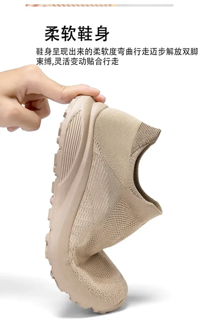 Outdoor Anti Slip Walking Men Shoes Summer Casual Sports Shoes Fashionable and Breathable Tennis Shoes Wide Foot Socks  Sneakers – Bild 27