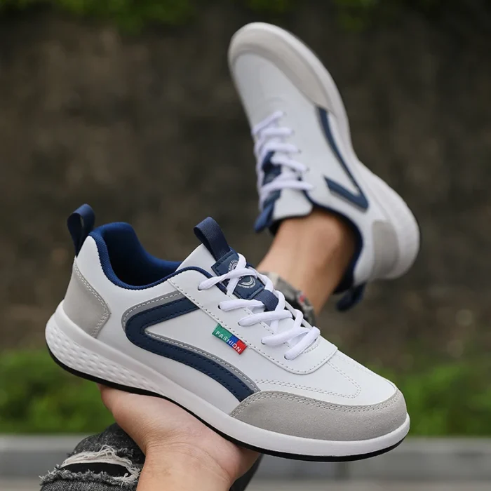 Fashionable White Sports Shoes 2025 Men's Lace Up Casual Shoes Spring and Summer Street Fashion Comfortable Daily Walking Shoes – Bild 8