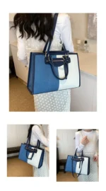 Fashion Casual Ladies Splice Denim Handbag Large Capacity Tote Bag for Women Luxury Designer Shoulder Bag Ladies Messenger Bags – Bild 15