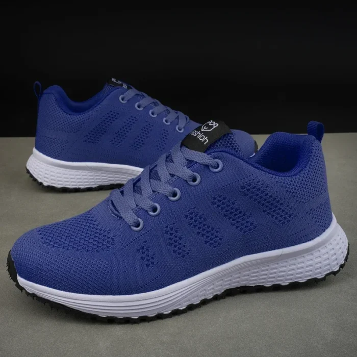 Women's Flat Shoes Solid Color Mesh Breathable Casual Shoes Spring and Summer Anti Slip Wear-resistant Tennis Women Sports Shoes – Bild 9