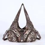 Women Handbags Leopard Bag Top-handle Handbag Fashion Satchel Dumpling Pack Shoulder Bag Tote Bag Hobos Large Purse – Bild 8