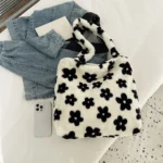 Women Fluffy Shoulder Bag Furry Faux Fur Handbags Luxury Design Top Handle Bag Plush Underarm Bag Fuzzy Tote Shopper Bag 2023 – Bild 11