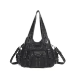 Angelkiss Bag Women Fashion Handbags Women Shoulder Bags PU Leather Handbag Female Satchel Big Shoulder Purse Bag bolsa feminina – Bild 2