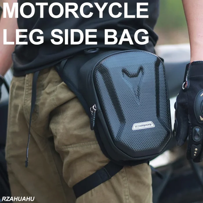 Motorbike Waterproof Waist Leg Bag Motorcycle EVA Hard Shell Cell/Mobile Phone Purse Packs Motorcycle Equipment – Bild 9