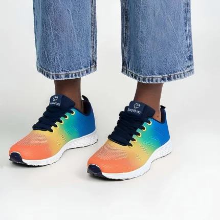 Women's Flat Shoes Solid Color Mesh Breathable Casual Shoes Spring and Summer Anti Slip Wear-resistant Tennis Women Sports Shoes