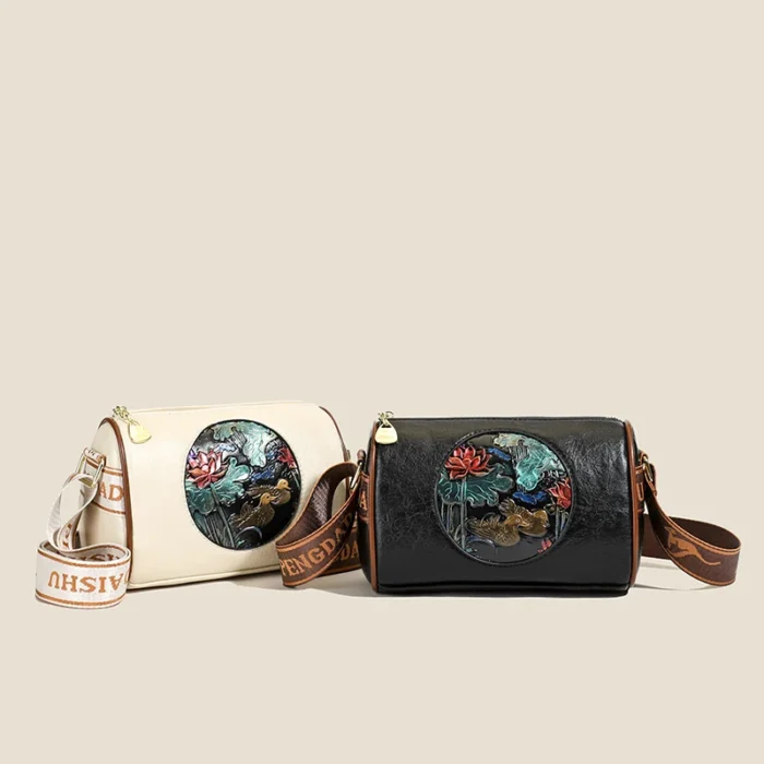 Fashion Women's Crossbody Bags Luxury Handbag Vintage Embossed Boston Bag Designer Pillow Purse Bucket Trend Female Shoulder Bag – Bild 14