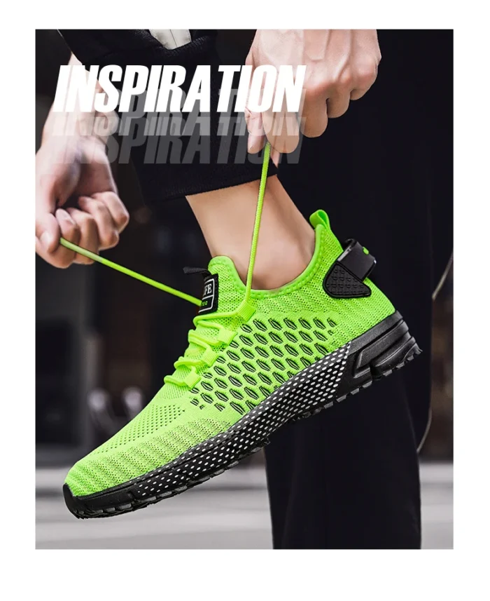 YRZL Men's Running Shoes 2024 Mens Sneakers Shoes Mesh Breathable Outdoor Tennis Walking Gym Shoes for Men Plus Size 40-47 – Bild 25