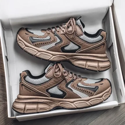 Comfortable Men's Casual Running Shoes Summer New Style Dad Shoes Breathable Hollow out Design Sporty Trendy All Season Shoes