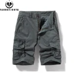 2025 Summer Men Shorts Loose Multi-Pocket Overalls Shorts men Cotton Comfortable Button Outdoor Casual Sports Beach Pants Tops – Bild 3