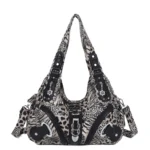 Women Handbags Leopard Bag Top-handle Handbag Fashion Satchel Dumpling Pack Shoulder Bag Tote Bag Hobos Large Purse – Bild 2