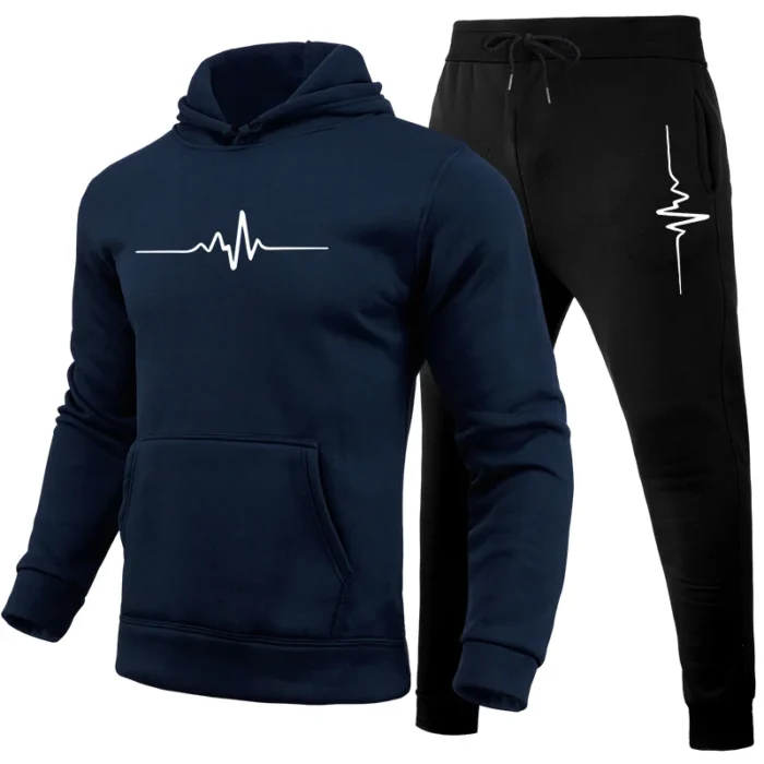Jogging Fashion Hot Sale Men's Tracksuit Outdoors Men Daily Comfortable Hooded Sportswear and Sweatpants Man Sports Suits Simple - Image 20