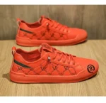 European Station Leather Fashion Men's Sneakers Men Shoes Man Embossed All Fashion Leather Red Casual Shoes for Men Men Shoes – Bild 27