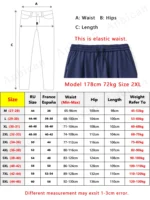 Summer Cargo Pants Men Lightweight Nylon Spandex Ice Silk Cooling Sweatpants Wide Leg Loose Fit Straight Trousers Big Size 8XL – Bild 6