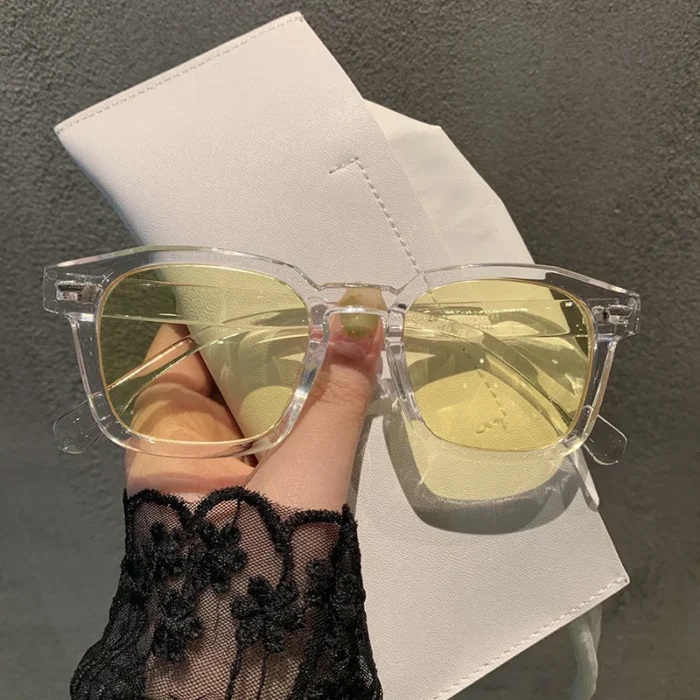 Square Vintage Sunglasses Woman Brand Designer Retro Sun Glasses Female Fashion Rivet Red Blue Mirror Style Oculos De Sol – Bild 7