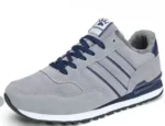 Autumn Men Sneakers Cotton Sports Shoes for Men Male Trainers Outdoor Stylish Shoes Lace-up Flats Non-slip Rubber Sole Blue Grey – Bild 8