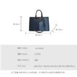 Fashion Casual Ladies Splice Denim Handbag Large Capacity Tote Bag for Women Luxury Designer Shoulder Bag Ladies Messenger Bags – Bild 6