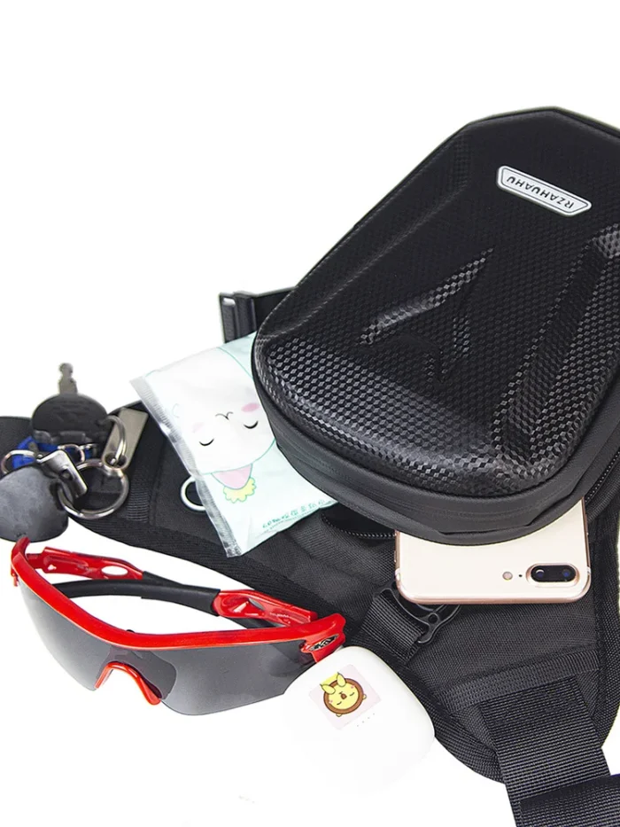 Motorbike Waterproof Waist Leg Bag Motorcycle EVA Hard Shell Cell/Mobile Phone Purse Packs Motorcycle Equipment – Bild 14